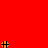 Red background with six orange and black cross-shaped icons scattered across it, a gray rectangle in the bottom right corner, and vertical text listing names on the left.
