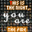 repeated text elements with alternating color schemes on a dark background, featuring animated pixel shifts in specific words