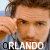 repeated images showing a person with brown hair and light skin holding their hand near their face, with the text ORLANDO overlaid in white capital letters