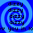 Blue spiral background with repeated 'dizzy' text and partial 'w you in low' text at bottom, displayed as four identical quadrants.