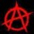 Red anarchy symbol with glowing outline on dark background, green text 'Original Icons .com' on solid green