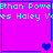 Pixelated cyan text reads "Ethan Powers Holey Vees" over bright pink background with blue borders and heart symbols.
