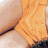 A 48x48 pixel animated contact sheet showing five sequential frames of a woman in an orange dress with white stripes, alongside a separate frame featuring her face and the text 'Coolbuddy.com' on a gray background.