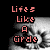 Pixelated text reads 'Life's Like A Orde' on left and 'It Goes On....' on right over a grayscale skull background.