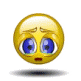Yellow circular emoji with blue eyes and tears, showing sequential animation of crying from static face to water puddle below.
