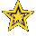 16 star-shaped and partial-star icons in yellow, orange, brown, and pink hues with varying outlines and shading