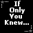 Black background with white pixelated text reading "If Only You Knew..." arranged in six , each surrounded by small star and dot patterns