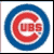 A circular blue and red logo with 'Cubs' text appears in multiple positions, each instance showing slight variations in blur or positioning