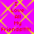 A static image with a bright pink background and yellow diamond-shaped pattern, displaying red text that reads "I Love All My Friends!!!!!" in four identical quadrants