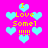 Bright pink background with repeating light blue heart shapes and yellow text reading "I Love Some! !!!!!" in pixelated font.