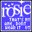 Blue square icon with white text reading 'rosie' and 'THAT'S MY NAME, DON'T HEAR IT OUT', featuring pixelated animation changes in the lower text