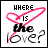 Pixelated static image with black text and a pink heart-shaped line drawing on white background.
