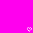 Two white pixelated heart shapes on a solid bright pink background, positioned at the bottom center and bottom right.