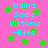 Pink background with green stars and cyan text listing names and "-Bffs" in a repeating pattern.