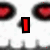 Animated icon with red heart shapes and text changing from 'I Say...' to 'Hi' against a white background with gray waveforms.