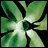 Green floral pattern with white center and black background; text 'EXCITER' appears in top , 'DEPECHE MODE' in bottom