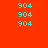 Red background with cyan '904' text and green rectangular bars in four distinct configurations across observations.