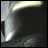 Animated sequence showing a metallic helmet with reflective highlights shifting across its surface, accompanied by static text reading SKY CAPTAIN .COM