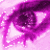 A 2x2 contact sheet of three animated frames showing a stylized purple eye with pink background and subtle motion effects.