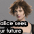 Four pixelated character portraits arranged in a with overlaid text, each portrait showing distinct facial features and clothing