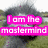 A four- shows a gray ostrich in grassy background with pink text overlays reading "I am the mastermind" and "that will take over the entire world!"