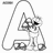 Pixelated grayscale icon shows a seated figure with raised hand, wearing long sleeves and pants, holding an object near the face.
