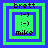 Four identical pixel-art arranged in a , each showing a green square with blue borders containing text and emoticons
