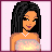 Pixelated animation of a woman with long black hair and a white strapless dress, transitioning to close-ups of her legs in high heels and a white garter belt.
