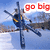 Animated scene of two figures in a blue boat on water with a mountainous backdrop, text changes from 'go big' to 'or go home' across frames.
