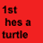 A 4-frame animated contact sheet showing a pixelated character transformation from turtle to rabbit with text and logo elements.