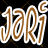Static 48x48 pixel buddy icon featuring stylized brown text on a black background with white outlines and highlights.