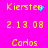 A static image displays yellow text on a bright pink background with scattered cyan pixels near the top-right and center-left.