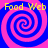 Four identical spiral patterns with alternating pink and blue colors, each containing yellow text reading "Food Web" in the top-left corner.