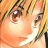 A split-frame contact sheet showing a pixelated anime-style character face on the left and text elements on the right against a black background.