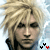 A pixelated character with spiky blonde hair and dark clothing appears in four views, each showing a different arrangement of small black and red symbols below the face.
