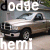nine identical images showing a light brown Dodge pickup truck with 'hemi' and 'dodge' text overlays in various positions