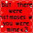 Red background with black text reading 'but there were wristmoses you were mine<3' and white star-like shapes scattered across the image.