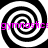 Four black-and-white spiral patterns arranged in a with pink text repeating "gymnastics" across the center horizontally