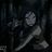 Six pixelated anime-style character views in a , showing varied expressions and poses with dark hair, blue eyes, red top, and brown accessories