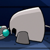 Animated cartoon character with gray body and teal eye, standing on blue floor with pink text "Hello Floor." and "make me a samwich." visible.