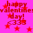 A static image with a bright pink background featuring repeated red text and star shapes.