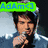 Two side-by-side pixelated images of a person with dark hair, each with a colored text banner above their head, one green with blue text and one yellow with purple text.