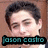Pixelated portrait of a person with dark hair against brown background, text overlays change between frames.
