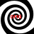 Four black-and-white spiral patterns arranged in a , each containing red 'OMG' text at the center