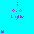 A static image with cyan background displaying pink text "i love kylie" and varying numbers of small pink hearts in vertical