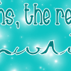 A static image with a turquoise background featuring scattered white sparkles and two lines of stylized text in dark teal.