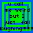 Four identical pixelated with green and blue borders display text reading "u call me weird but I just fall laughing!!!!!!" in black font