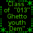 Green pixelated text on black background arranged in a with repeated phrases and decorative asterisks