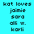 Pixelated text list on cyan background with pink highlight bars shifting