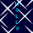 Dark blue background with white geometric lines forming repeating diamond shapes, vertical cyan text reading "MOLLY" on both sides.